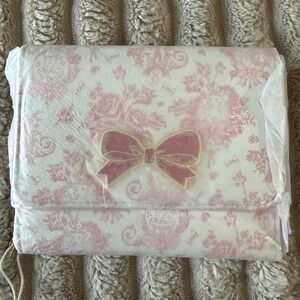 Loungefly Disney Aristocats Marie Pink Toile Snap Wallet Floral Bow 34933167 NEW